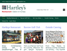 Tablet Screenshot of hartleysrestaurant.co.uk